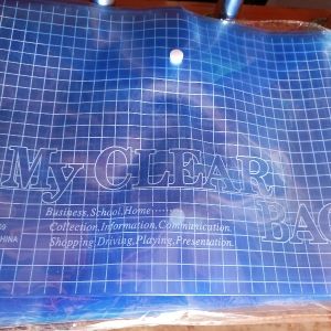 My Clear Documents Plastic Bag File