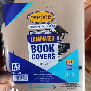 A5 Laminated Book Covers Brown
