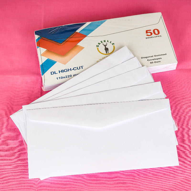 Picture 1 of White DL Envelope (50pcs in a packet)