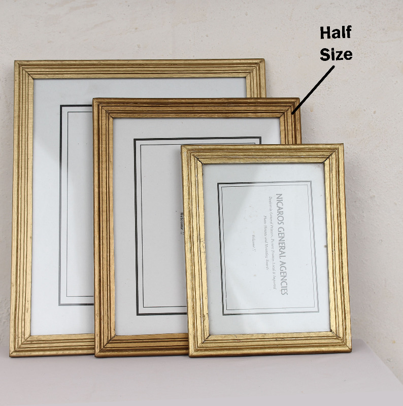 Picture 2 of Wooden Half Size Photo Frame