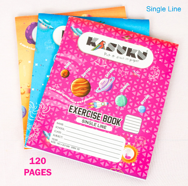 Picture 1 of A5 Exercise Book 120 Pages Single Line